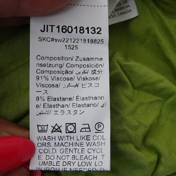 Shein EZwear Green Cropped Halter Top Women Size S Ruched Casual Vacay NEW - Picture 6 of 7